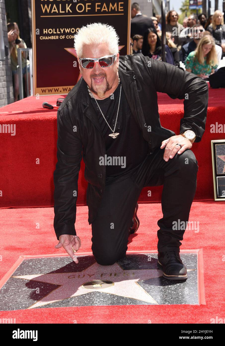 Guy Fieri at his Hollywood Walk of Fame star ceremony on May 22, 2019