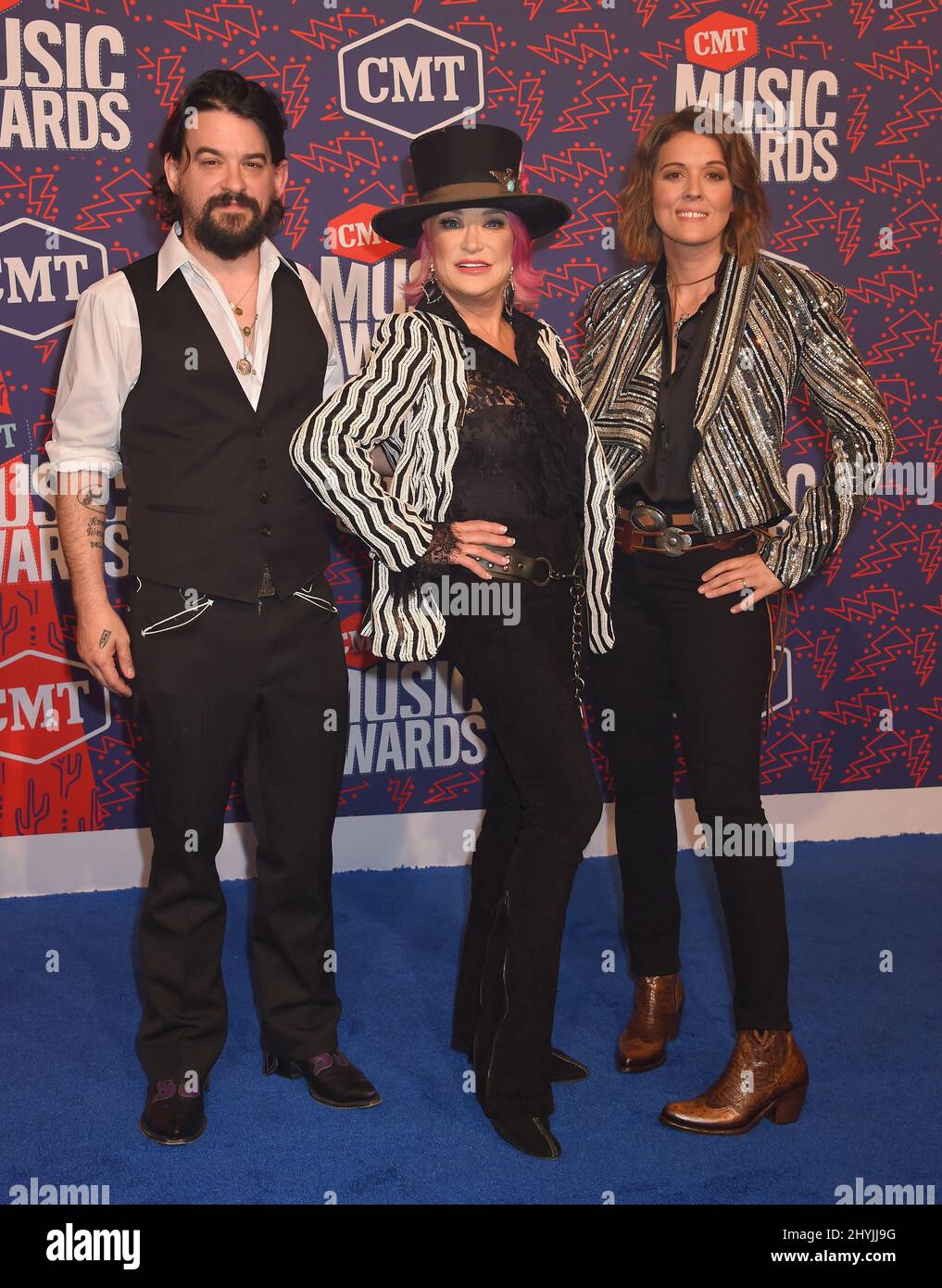 Shooter Jennings, Tanya Tucker and Brandi Carlile at the 2019 CMT Music