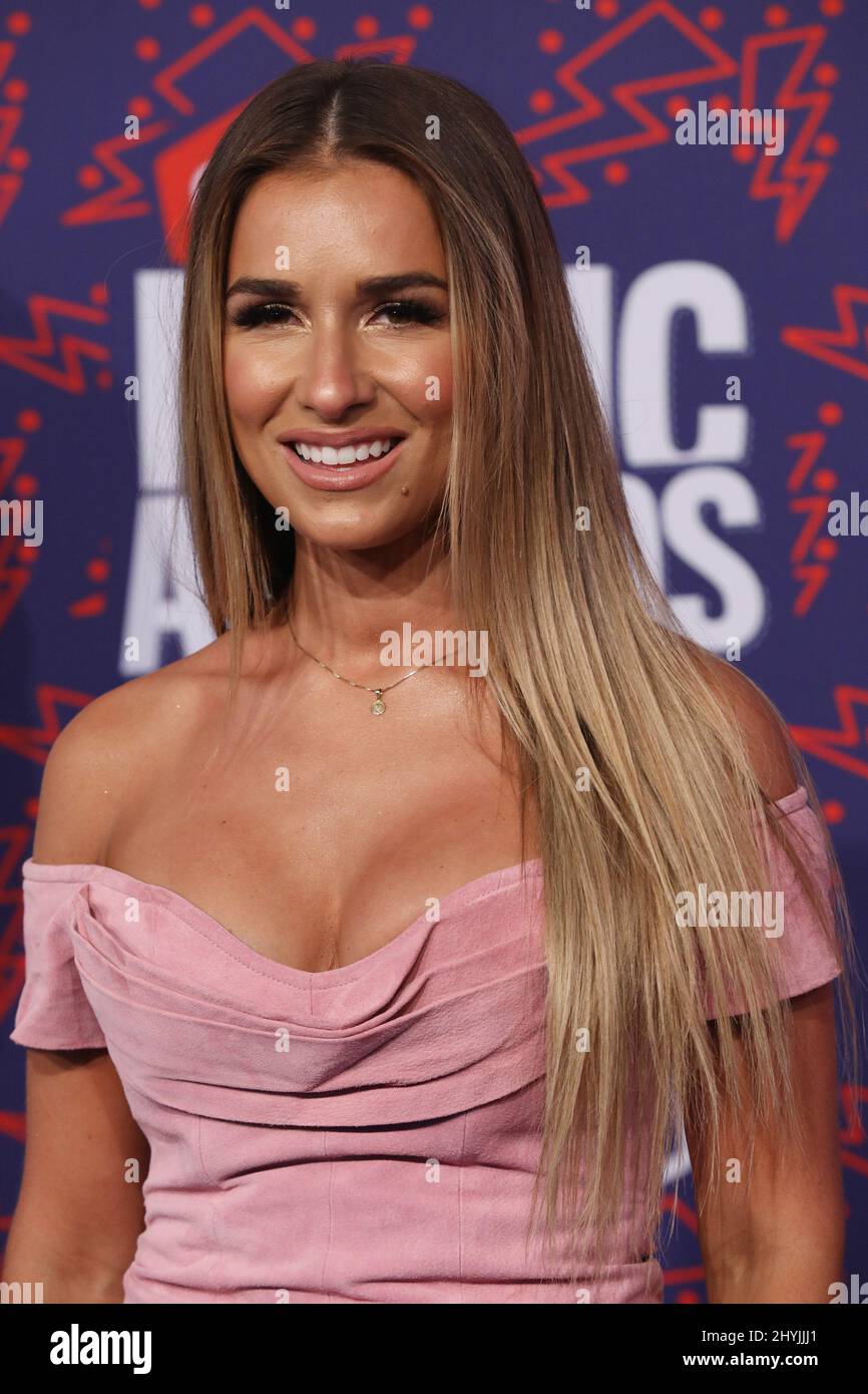 Jesse James Decker at the 2019 CMT Music Awards hosted by Little Big Town and held at the Bridgestone Arena on June 5, 2019, in Nashville, TN. Stock Photo