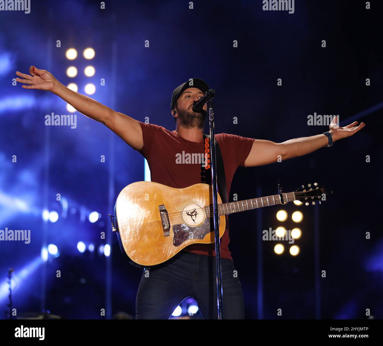 Luke Bryan at the CMA Music Festival held at the Nissan Stadium on June 9, 2019, in Nashville, TN. Stock Photo