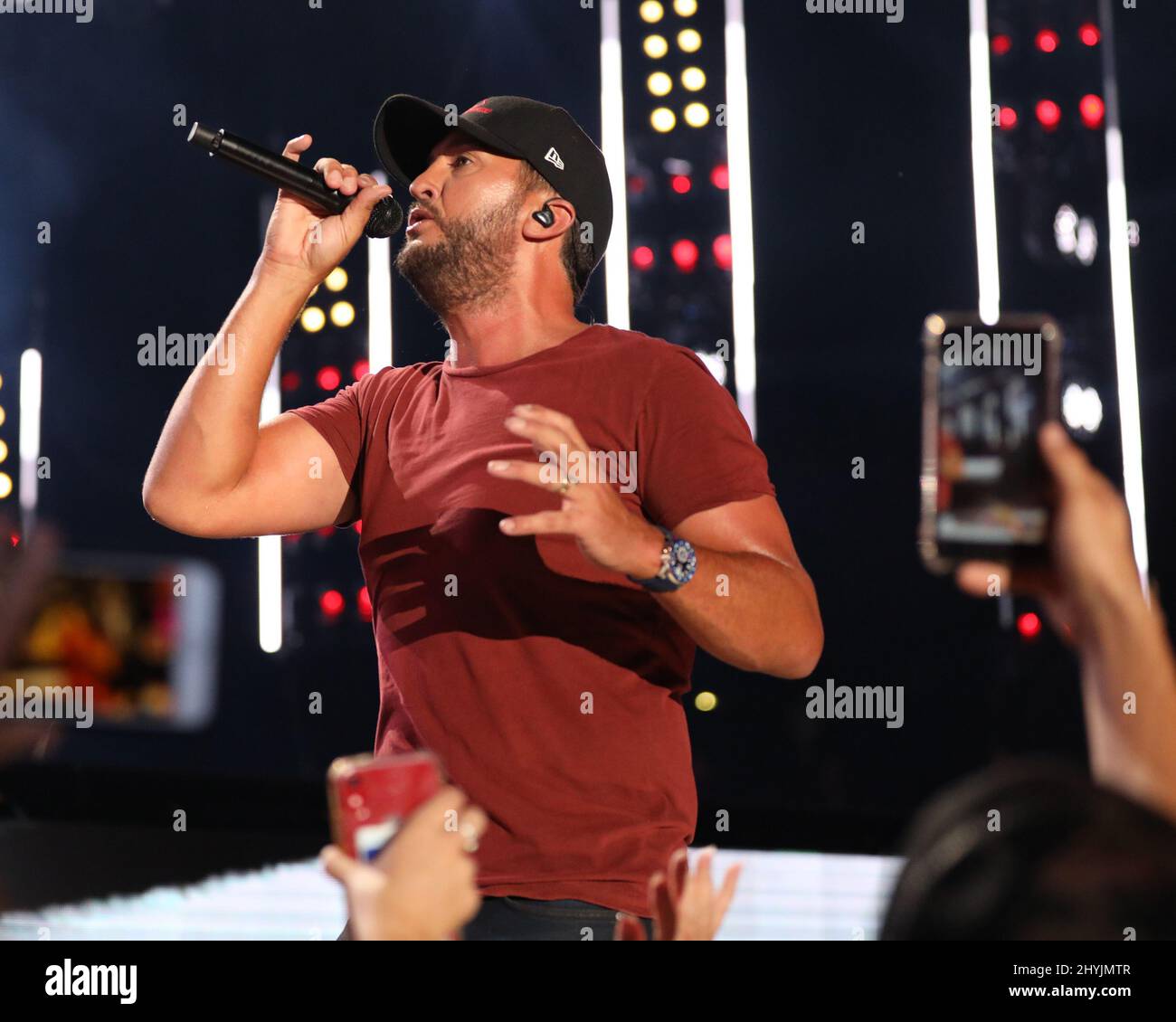 Luke Bryan at the CMA Music Festival held at the Nissan Stadium on June 9, 2019, in Nashville, TN. Stock Photo