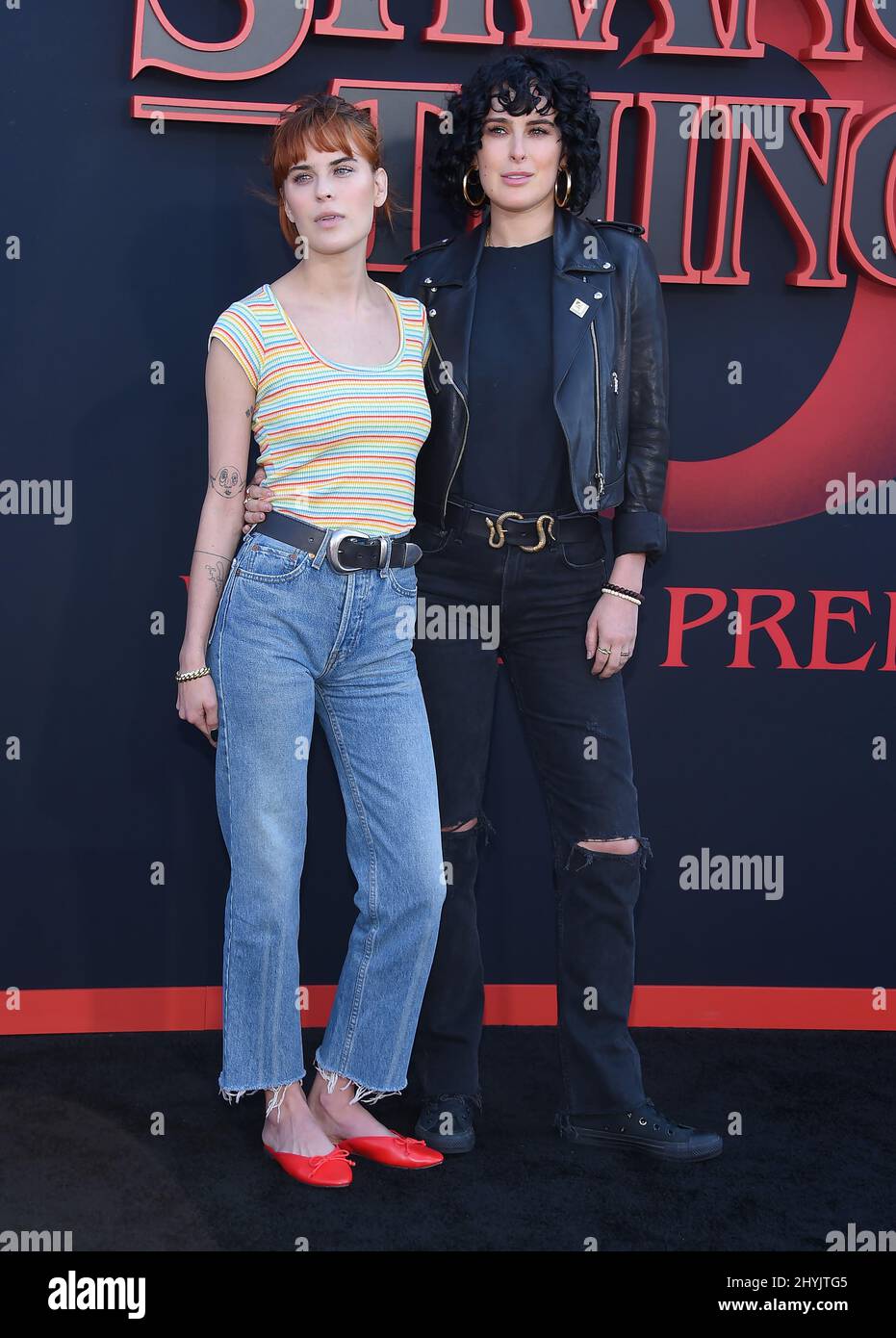 Tallulah Willis and Rumer Willis at Netflix's 