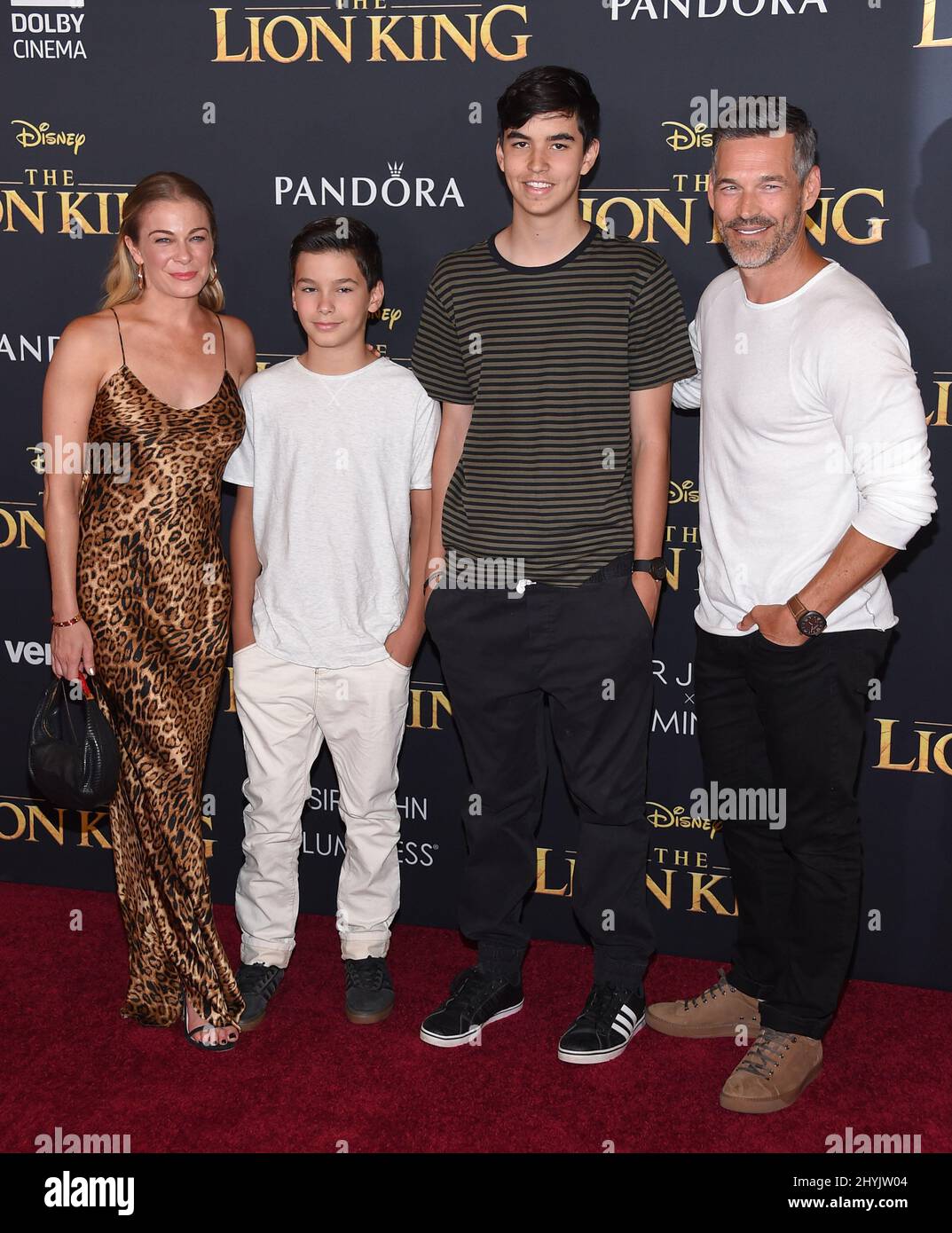 LeAnn Rimes, Jake Austin Cibrian, Mason Edward Cibrian and Eddie