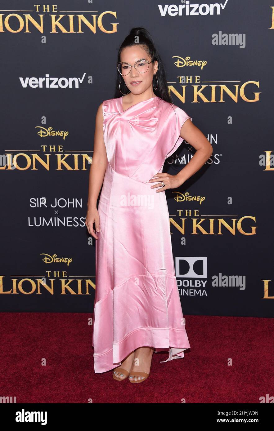 Ali Wong at 'The Lion King' world premiere held at the Dolby Theatre on July 9, 2019 in Hollywood, CA. Stock Photo