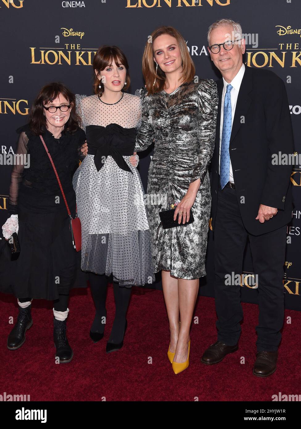 Mary Jo Deschanel, Zooey Deschanel, Emily Deschanel and Caleb Deschanel