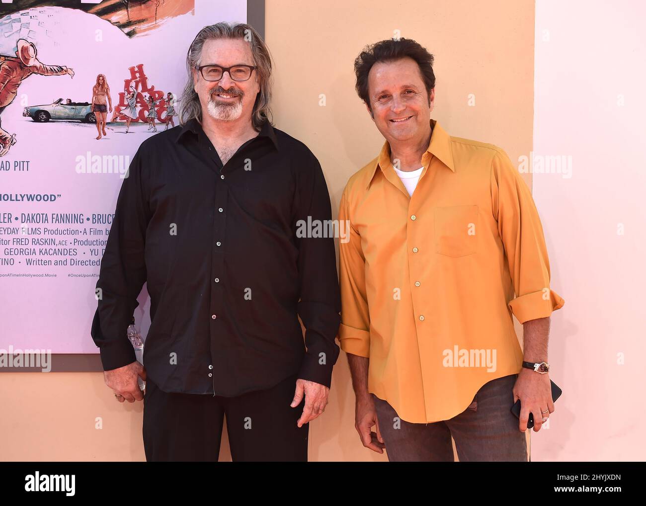 Robert Carradine and Richard Gabai at the Los Angeles premiere of 'Once Upon A Time In Hollywood' held at the TCL Chinese Theatre on July 22, 2019 in Hollywood, CA. Stock Photo