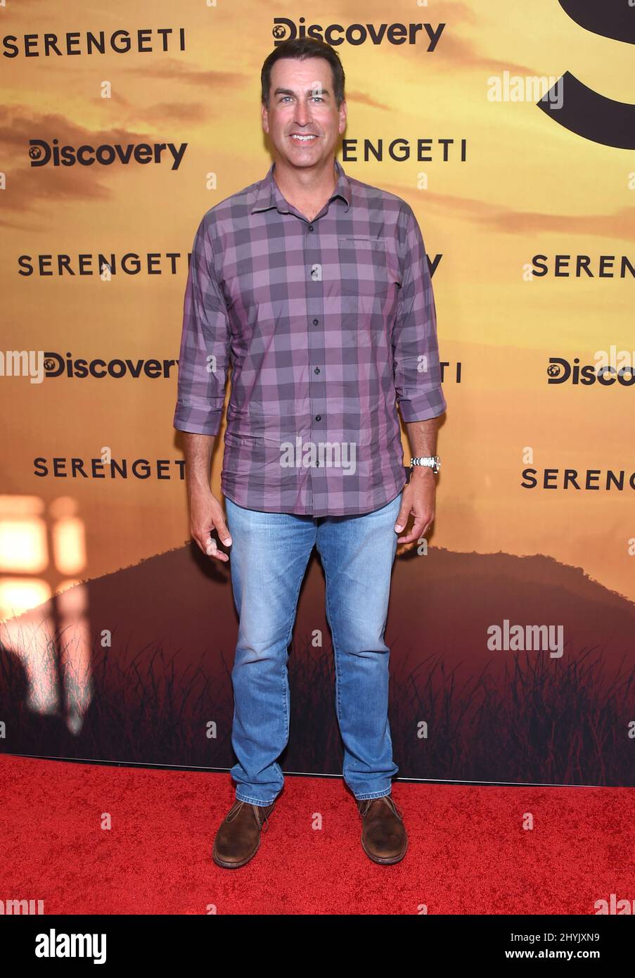 Rob Riggle arriving to the Discovery Channel's 'Serengeti' Special ...