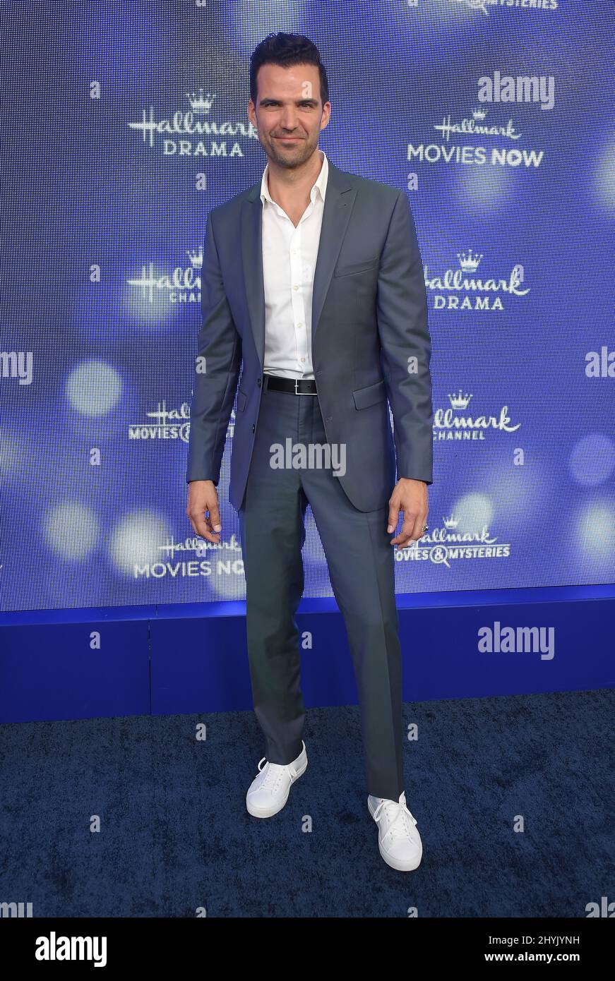 Benjamin Ayres arriving to the Hallmark Channel and Hallmark Movies & Mysteries Summer 2019 TCA at Private Residence on July 26, 2019 in Beverly Hills, CA. Stock Photo