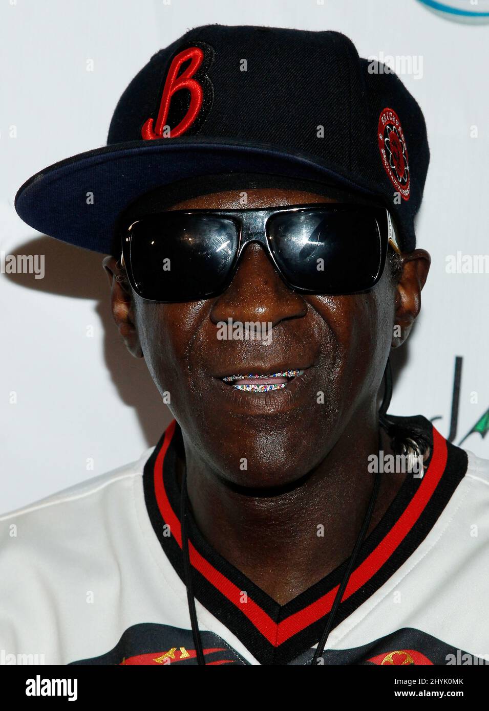 Flava Flav arrives at the WNBA AllStar Weekend 2019 Party held at the