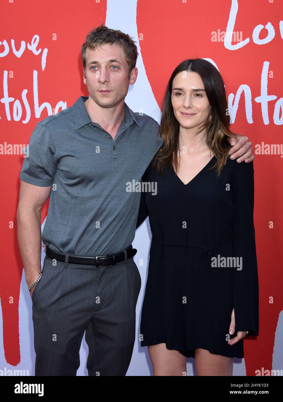 Jeremy Allen White and Addison Timlin attending the premiere of Love, Antosha held at the ArcLight Cinemas in Los Angeles, California Stock Photo