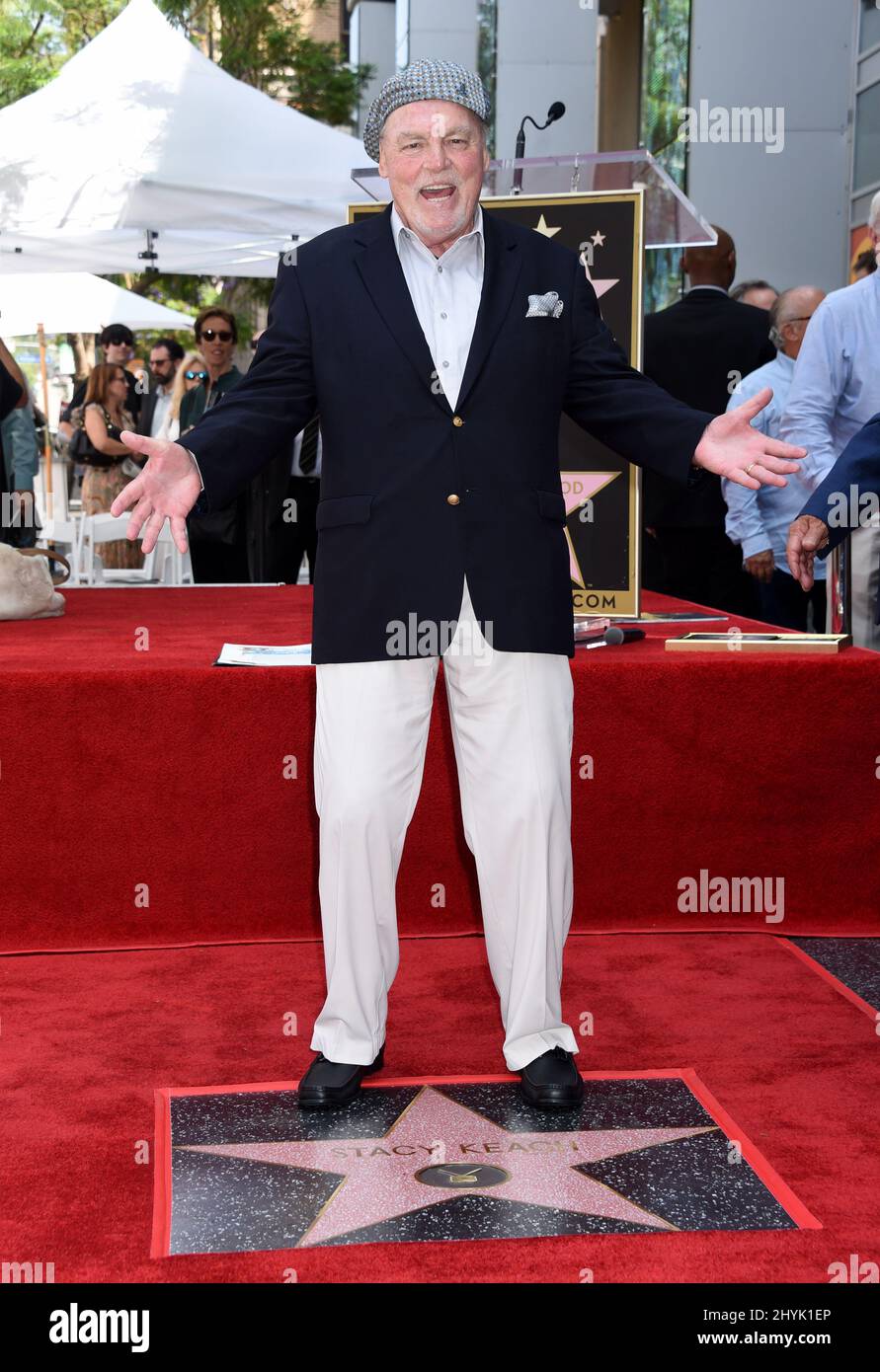 Stacy Keach at the Stacy Keach Hollywood Walk of Fame in Los Angeles Stock Photo