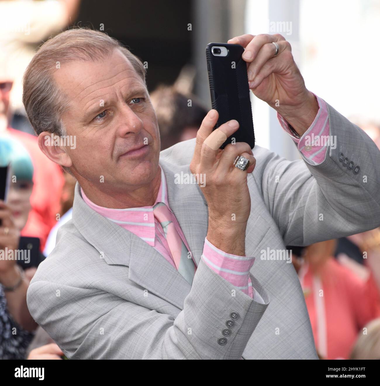Maxwell Caulfield at the Stacy Keach Hollywood Walk of Fame in Los Angeles Stock Photo