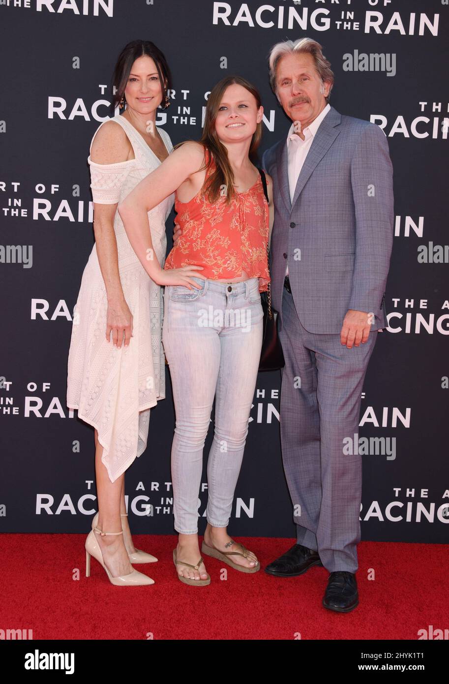 Gary Cole and Mary Cole at 'The Art of Racing In The Rain' World Premiere held at the El Capitan Theatre on August 1, 2019 in Hollywood, CA. Stock Photo