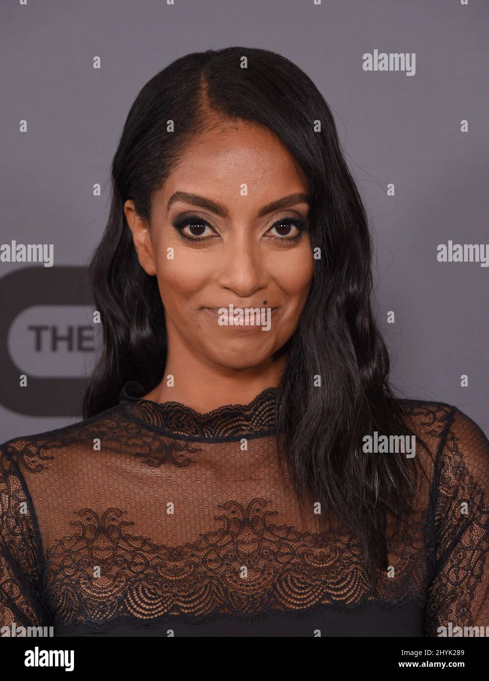 Azie Tesfai arriving to the The CW's Summer TCA All Star Party at Beverly Hilton Hote Stock Photo