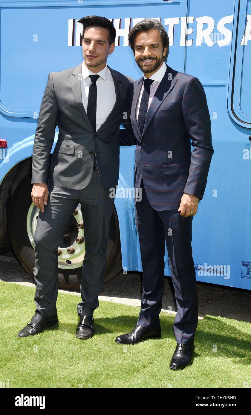 Vadhir Derbez and Eugenio Derbez at ‘The Angry Birds Movie 2’ World