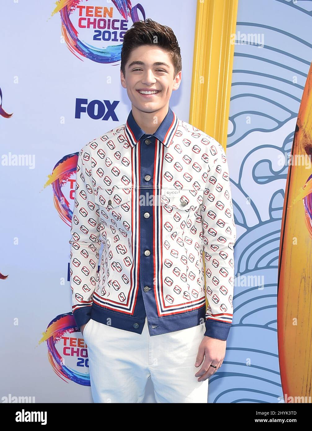 Asher Angel attending the Teen Choice Awards 2019 held at the Hermosa Beach Pier Plaza in Hermosa Beach, California Stock Photo