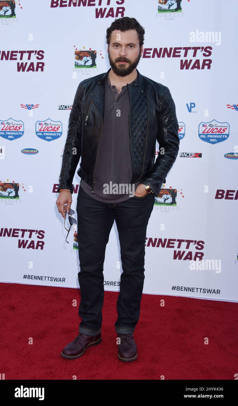 Adan Canto at the premiere of 'Bennett's War' held at the Steven J. Ross Theater at Warner Bros. Studios Stock Photo