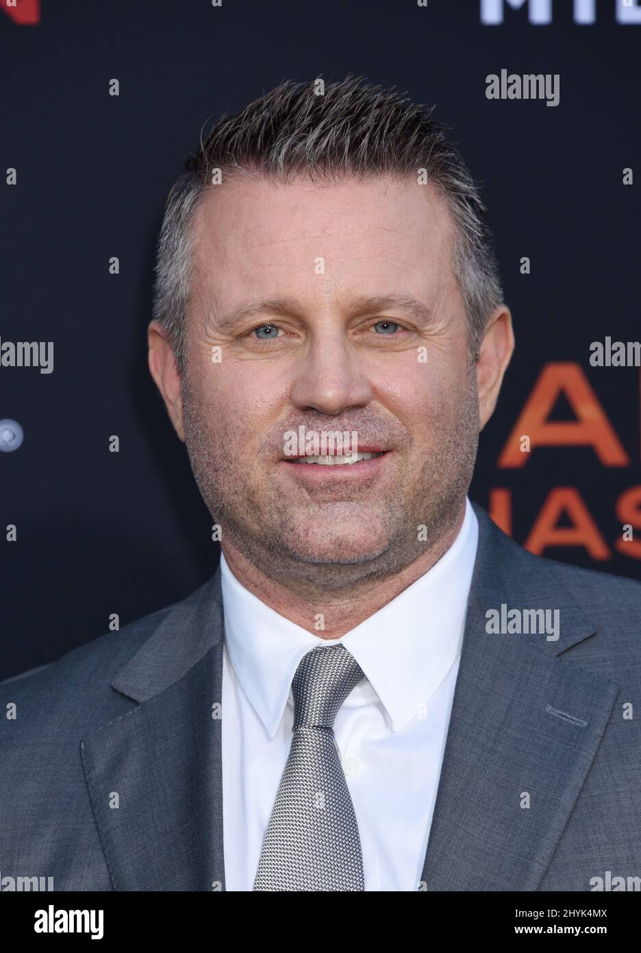 Ric Roman Waugh at the Los Angeles premiere of 'Angel Has Fallen' held ...