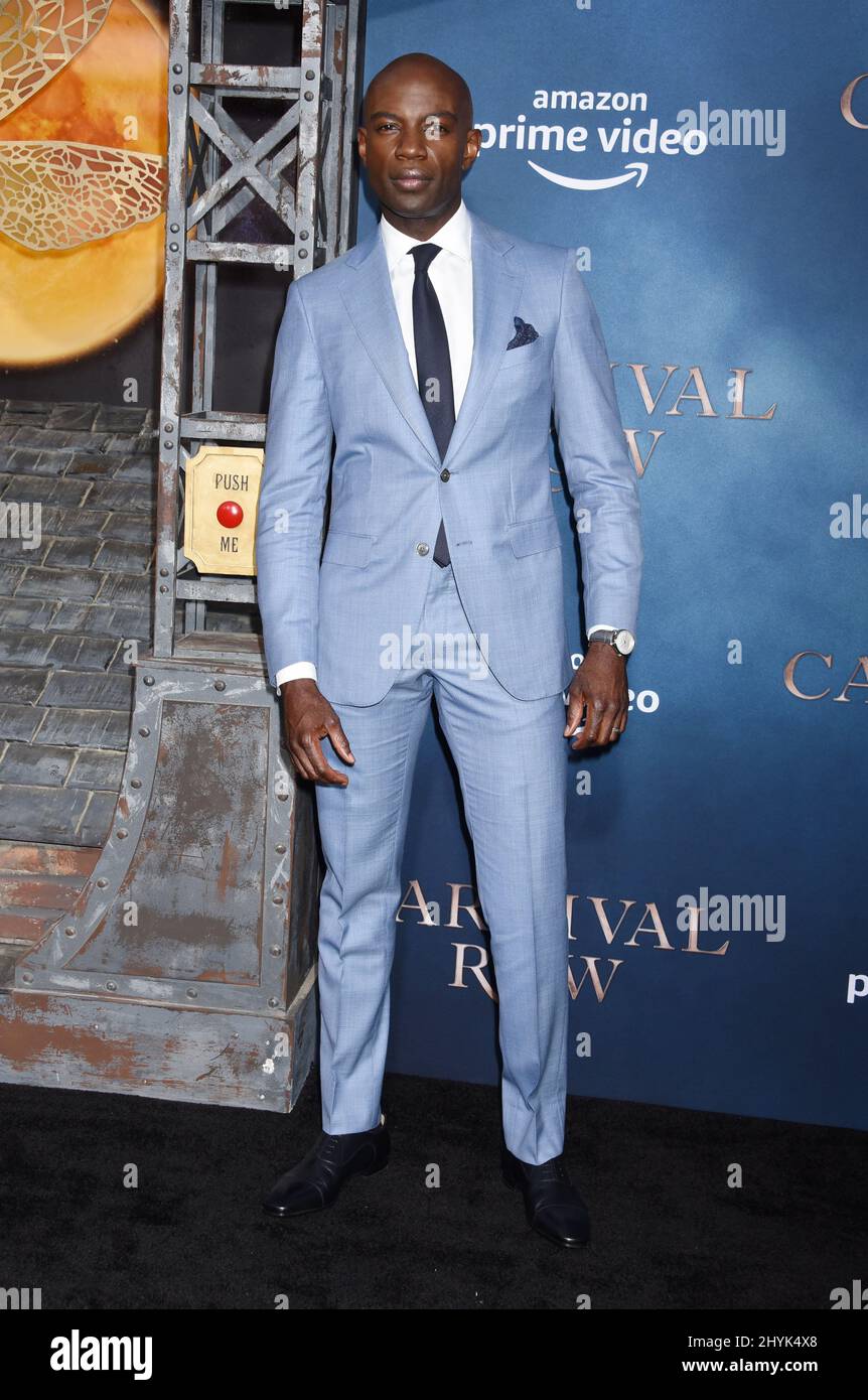 David Gyasi at the 'Carnival Row' Los Angeles Premiere held at the TCL Chinese Theatre Stock Photo