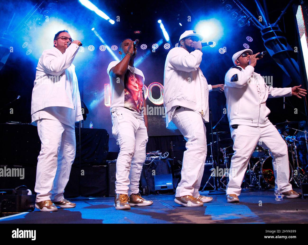 Delious kennedy and tony borowiak of all 4 one hires stock photography