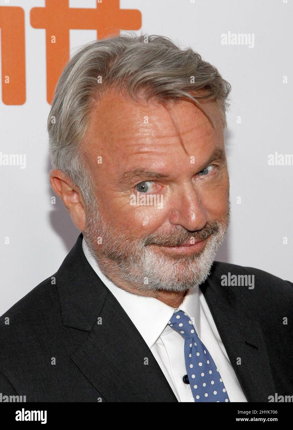Sam Neill at the premiere of 'Blackbird' during the 2019 Toronto International Film Festival held at Roy Thomson Hall Stock Photo