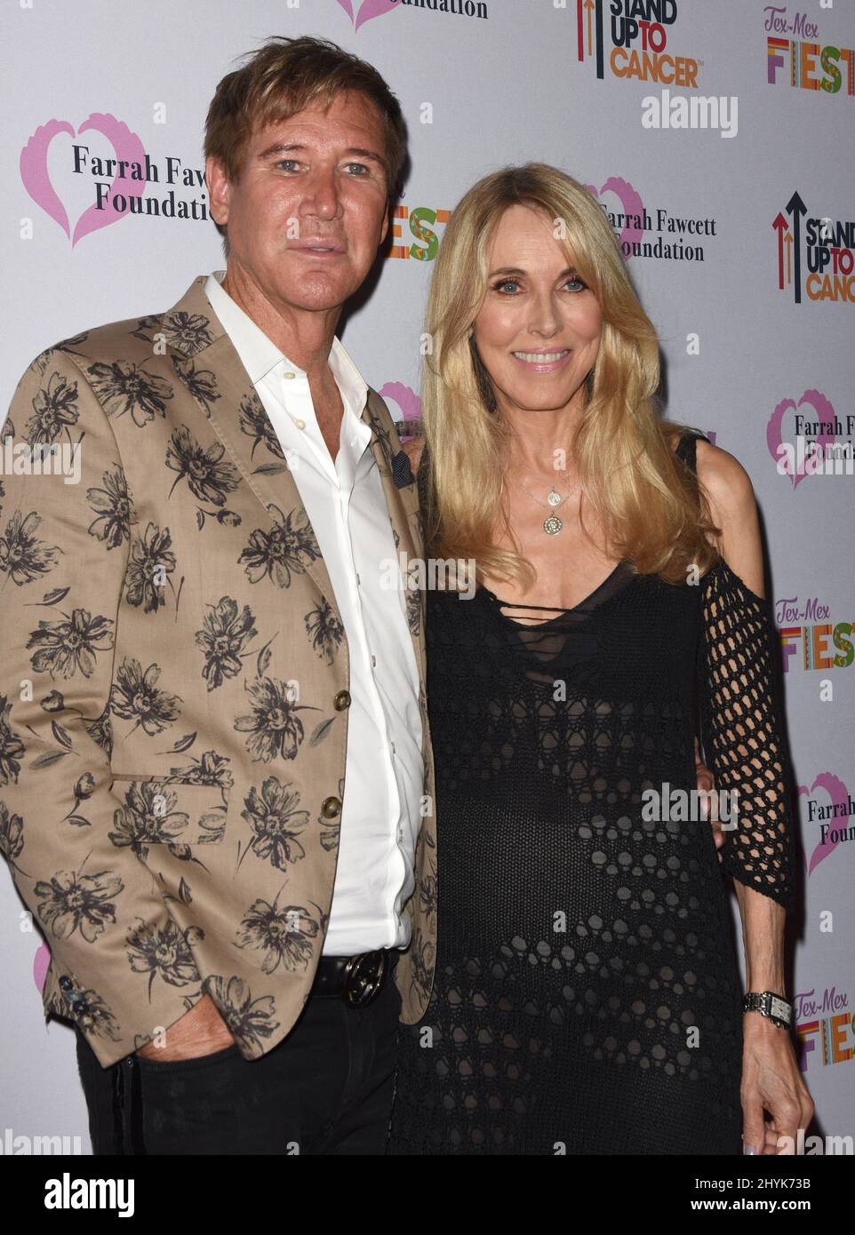 Lawrence Piro and Alana Stewart at The Farrah Fawcett Foundation's Tex-Mex Fiesta held at the Wallis Annenberg Center for the Performing Arts on September 6, 2019 in Beverly Hills, USA. Stock Photo