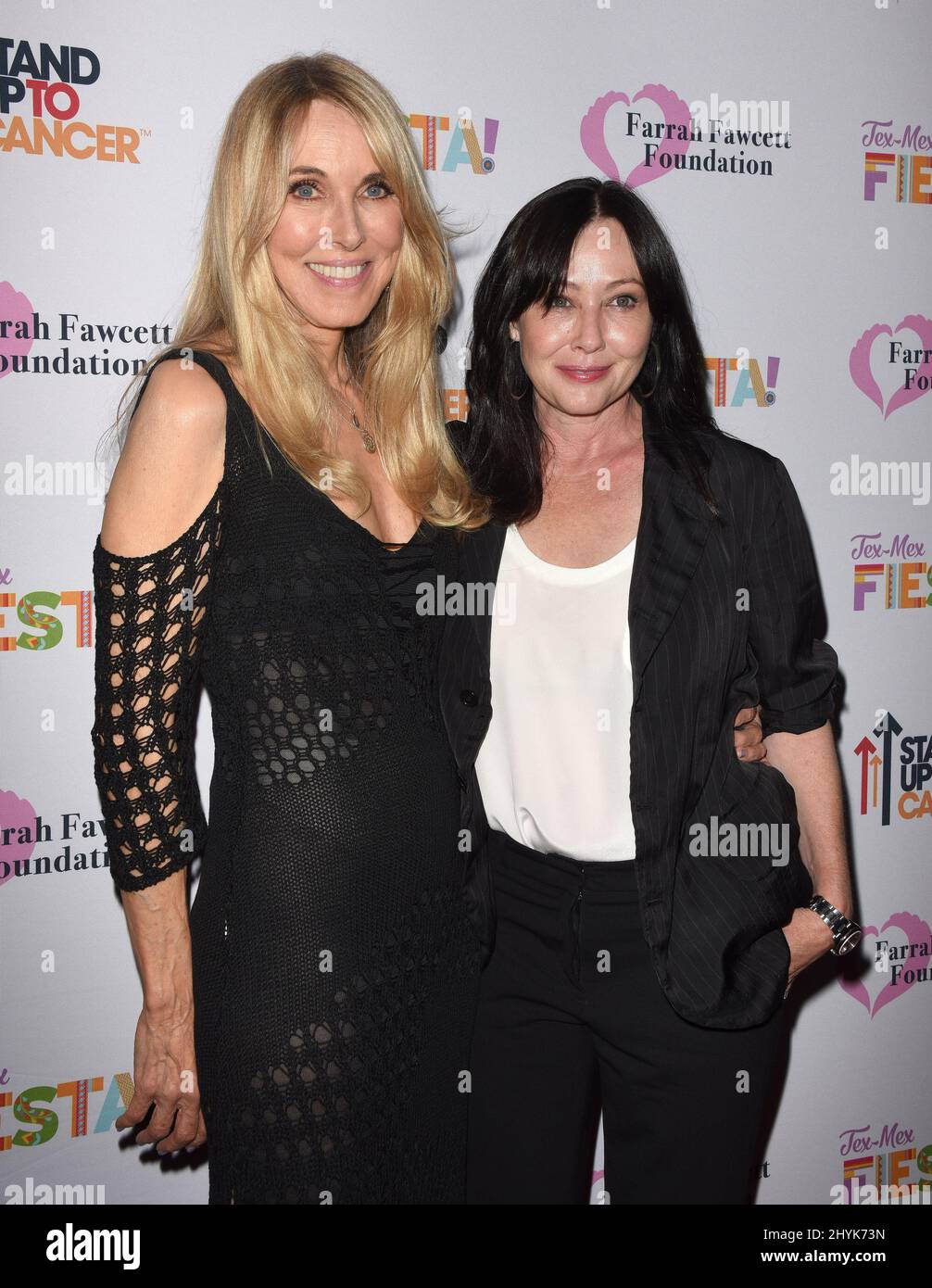 Alana Stewart and Shannen Doherty at The Farrah Fawcett Foundation's Tex-Mex Fiesta held at the Wallis Annenberg Center for the Performing Arts on September 6, 2019 in Beverly Hills, USA. Stock Photo