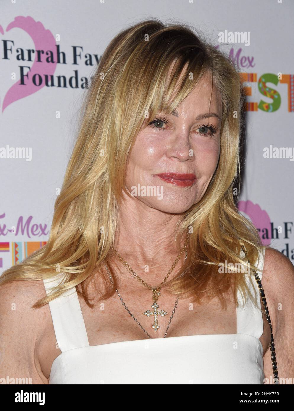 Melanie Griffith at The Farrah Fawcett Foundation's Tex-Mex Fiesta held at the Wallis Annenberg Center for the Performing Arts on September 6, 2019 in Beverly Hills, USA. Stock Photo