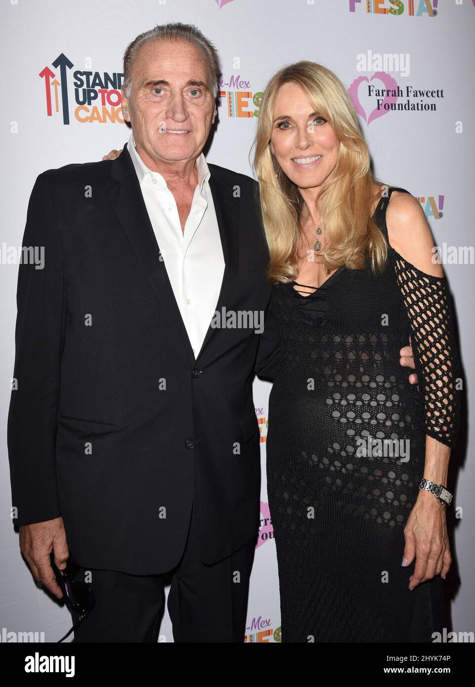 Joe Cortez and Alana Stewart at The Farrah Fawcett Foundation's Tex-Mex Fiesta held at the Wallis Annenberg Center for the Performing Arts on September 6, 2019 in Beverly Hills, USA. Stock Photo