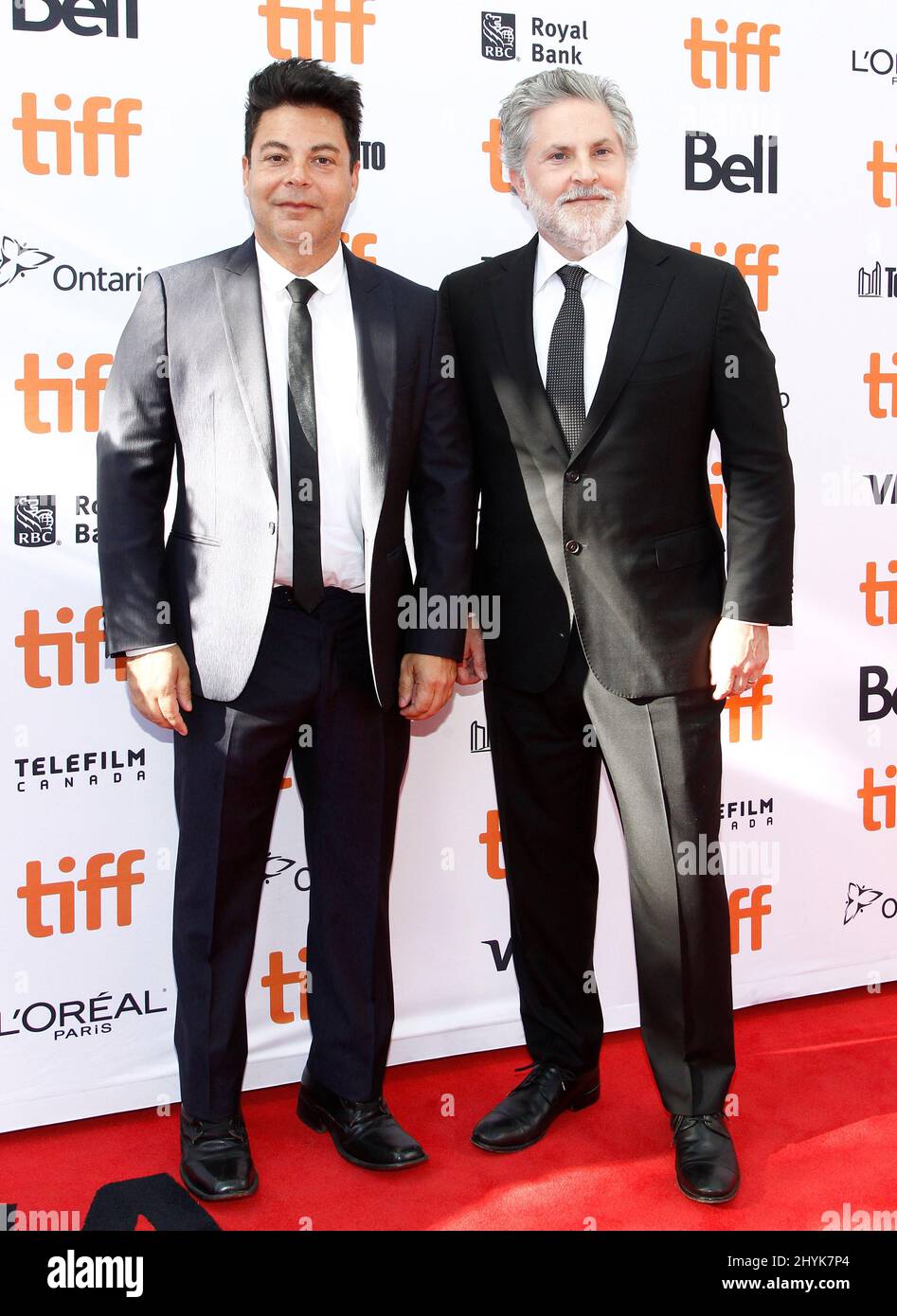 Lawrence Grey and Gregory Jacobs arrives at the premiere of &ldquo;The