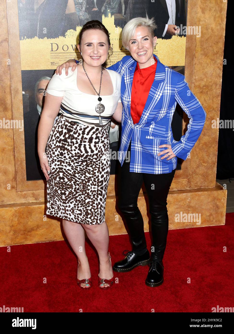 Hannah Hart Wife Ella Mielniczenko Attending The Downton Abbey   Hannah Hart Wife Ella Mielniczenko Attending The Downton Abbey Premiere Held At Alice Tully Hall In New York 2HYK9C2 