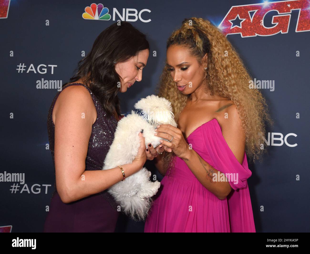Lauren Silverman and Leona Lewis at America's Got Talent Season 14 Live