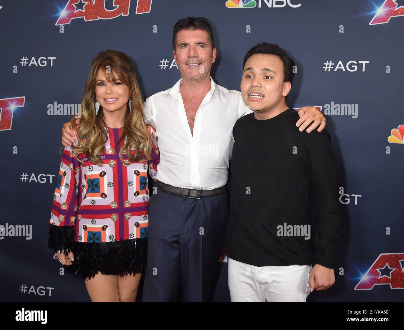 Paula Abdul, Simon Cowell and Kodi Lee at America's Got Talent Season