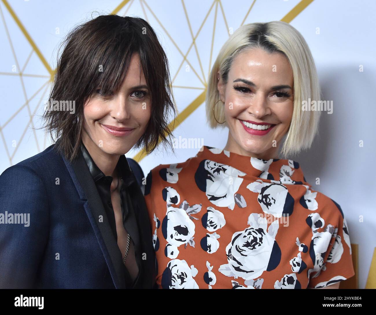 Kate Moennig and Leisha Hailey arriving to the Showtime Celebrates Emmy