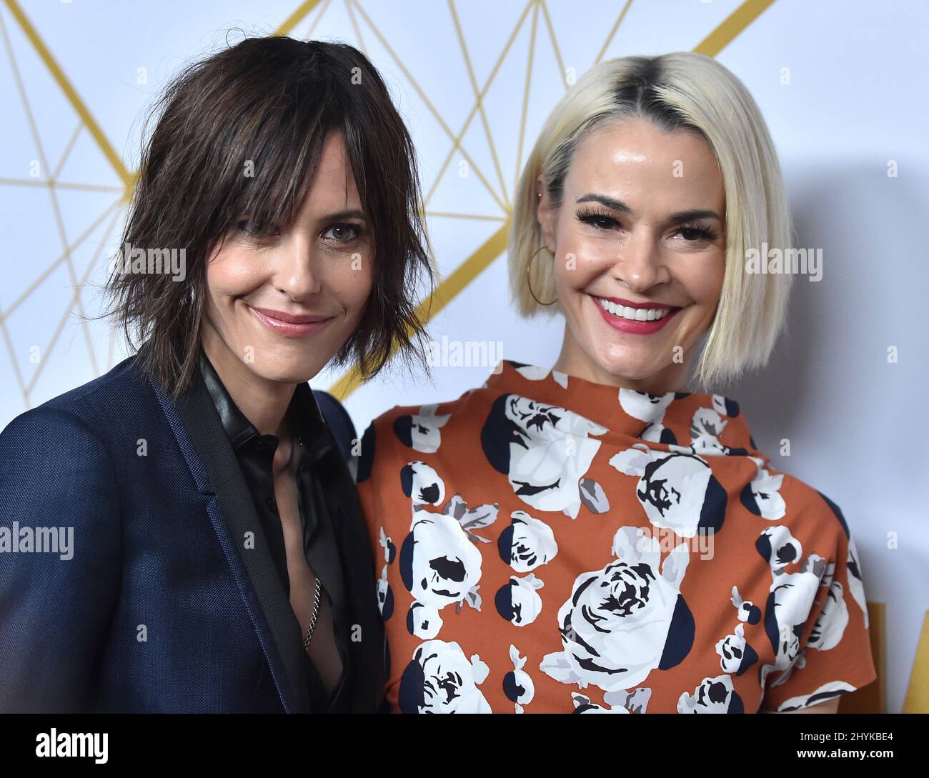 Kate Moennig And Leisha Hailey Arriving To The Showtime Celebrates Emmy Eve At San Vicente