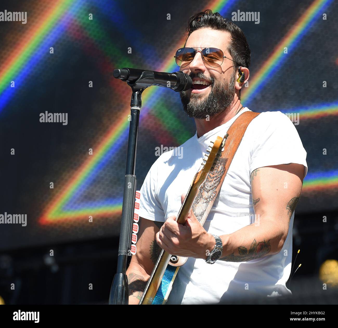 Matthew Ramsey from Old Dominion at the 2019 iHeartRadio Music Festival Daytime Stage held at the Las Vegas Festival Grounds on September 21, 2019 in Las Vegas, NV. Stock Photo