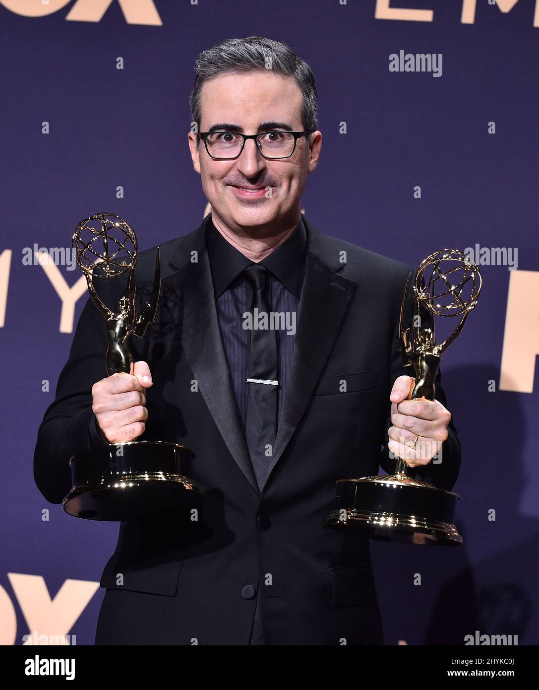 John Oliver in the press room during the 71st Primetime Emmy Awards held at the Microsoft Theatre n Los Angeles, California Stock Photo