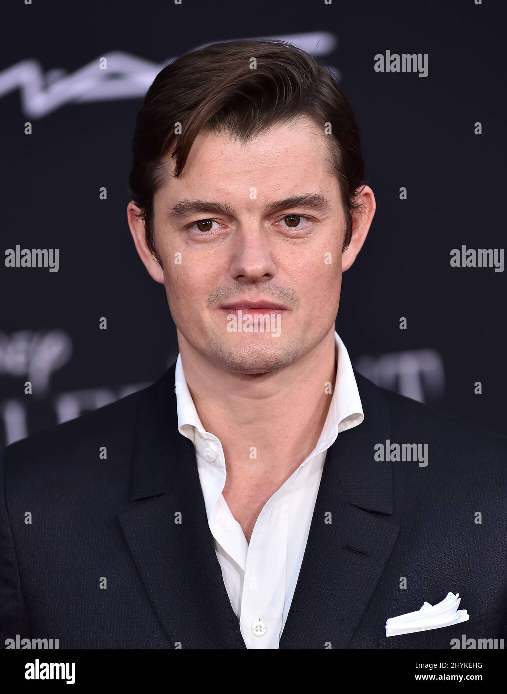 Sam Riley at the world premiere of 'Maleficent: Mistress of Evil' held at the El Capitan Theatre on September 30, 2019 in Hollywood, CA. Stock Photo