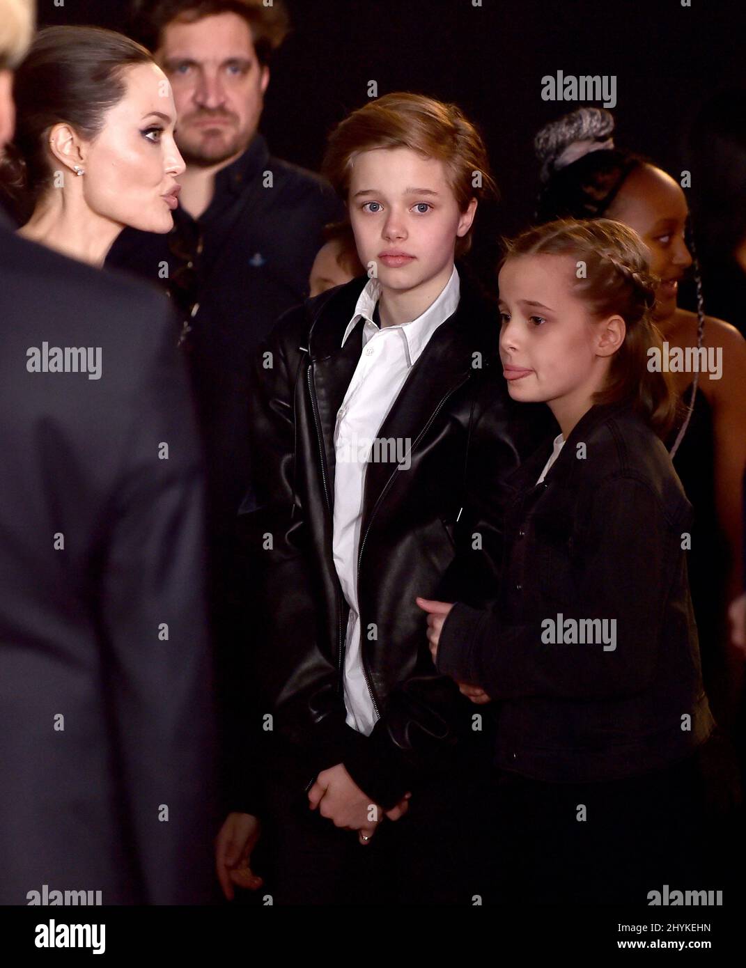 Shiloh Jolie-Pitt at the world premiere of 'Maleficent: Mistress of Evil' held at the El Capitan Theatre on September 30, 2019 in Hollywood, CA. Stock Photo