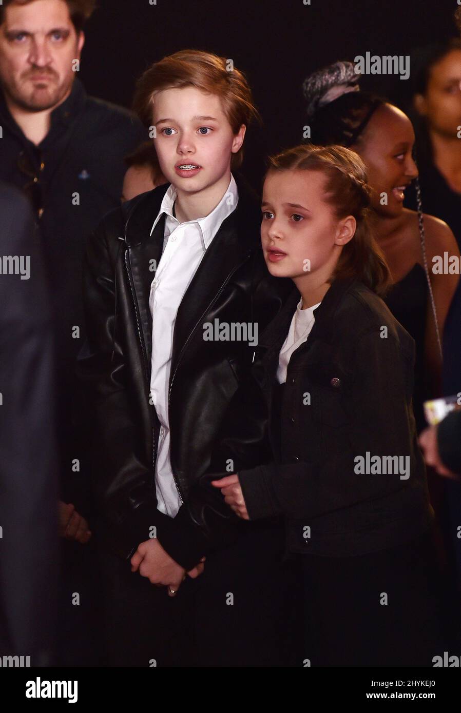 Shiloh Jolie-Pitt at the world premiere of 'Maleficent: Mistress of Evil' held at the El Capitan Theatre on September 30, 2019 in Hollywood, CA. Stock Photo