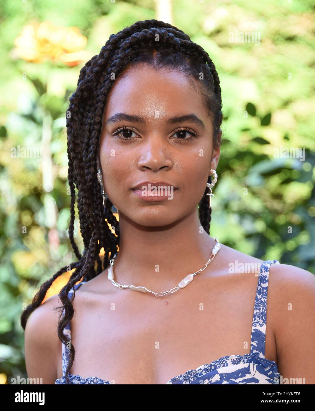 Nesta Cooper arriving to the Veuve Clicquot Polo Classic 2019 at Will Rogers State Park on October 05, 2019 in Pacific Palisades. Stock Photo