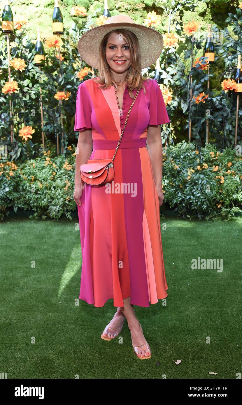 Candace Cameron Bure arriving to the Veuve Clicquot Polo Classic 2019 at Will Rogers State Park on October 05, 2019 in Pacific Palisades. Stock Photo