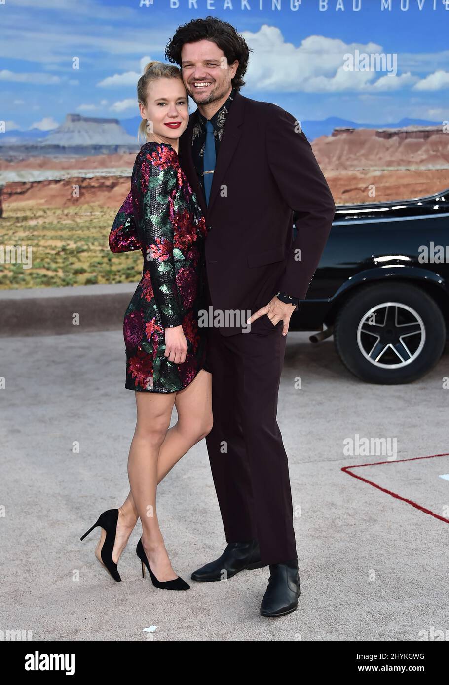 Matt L. Jones and Kelly Daly at the premiere of Netflix's "El Camino: A  Breaking Bad Movie" held at the Regency Village on October 7, 2019 in  Westwood, USA Stock Photo - Alamy