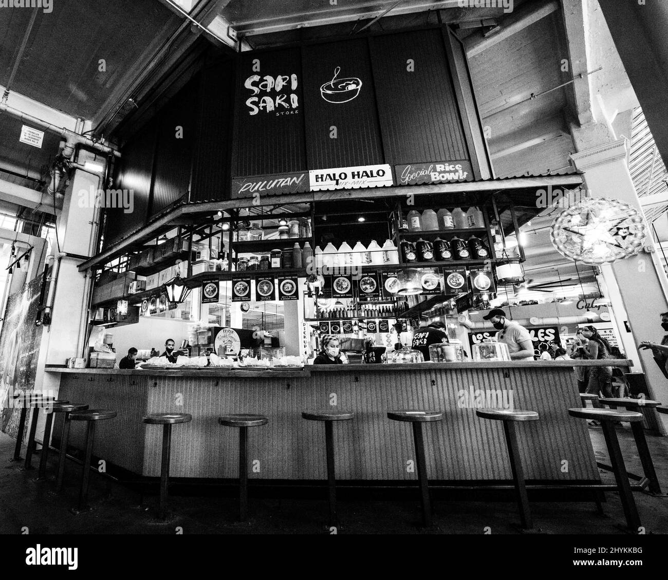 Los Angeles Grand Central Market Stock Photo Alamy