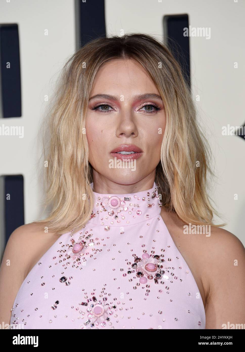 Scarlett Johansson arriving at Fox Searchlight's JoJo Rabbit premiere