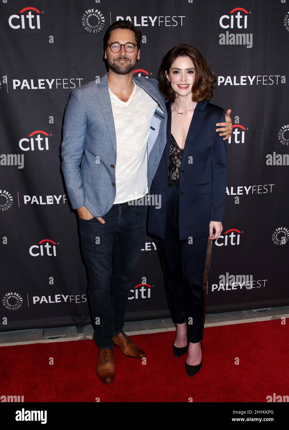 Ryan Eggold & Janet Montgomery arriving at PaleyFest NY: New Amsterdam