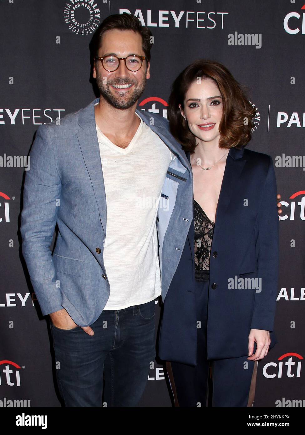 Ryan Eggold & Janet Montgomery arriving at PaleyFest NY: New Amsterdam at The Paley Center for Media Stock Photo