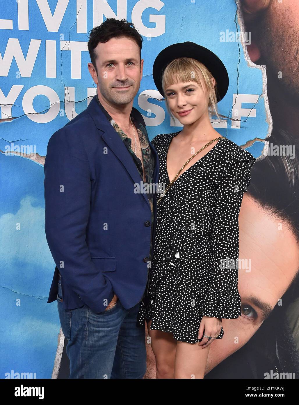 Adam Fergus and Hayley Erin arriving to the Netflix premiere of