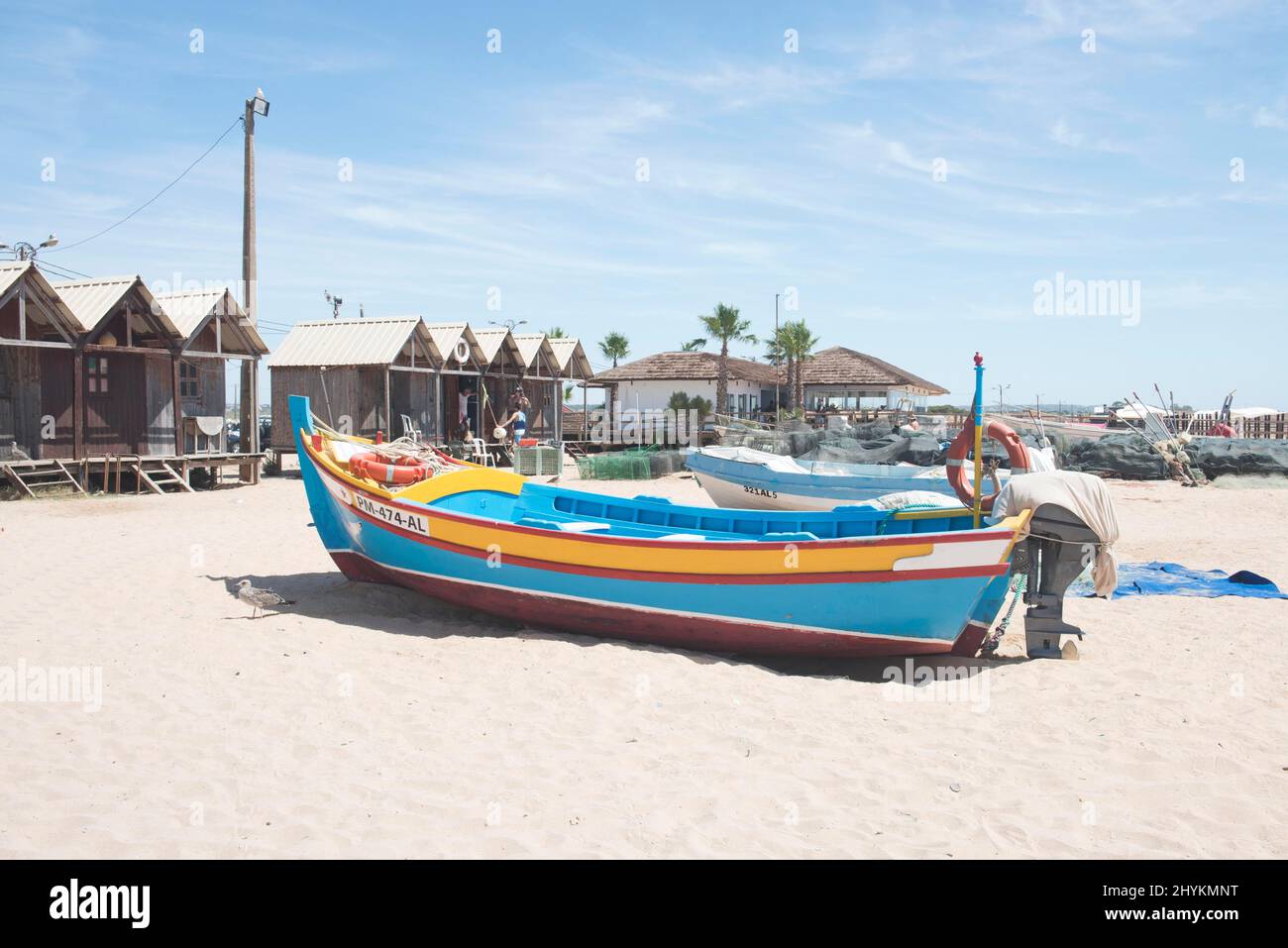 Fishing boats in Armacao de Pera, Algarve, Portugal Stock Photo