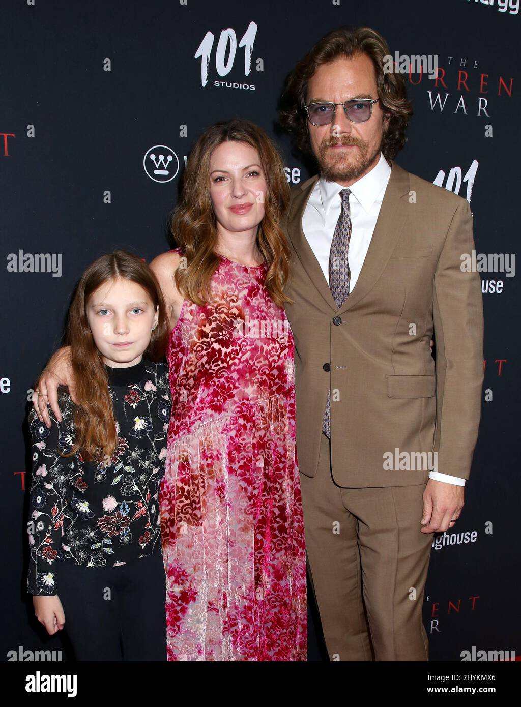 Michael Shannon, Kate Arrington & daughter Marion Shannon attending